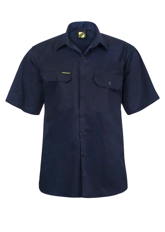 This product is made by Workcraft and distributed by B-Protected. The Light Weight Vented Short Sleeve Drill Shirt has the part number of NCC-WS4012