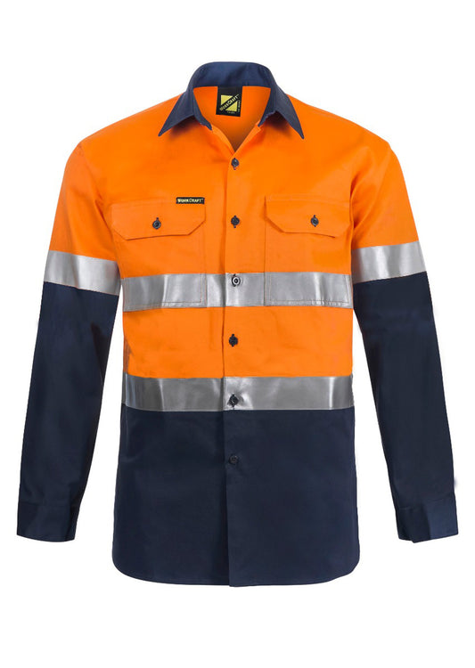 This product is made by Workcraft and distributed by B-Protected. The Hi Vis Long Sleeve Shirt With Tape has the part number of NCC-WS3028