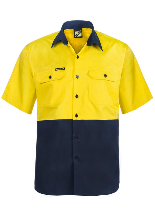 This product is made by Workcraft and distributed by B-Protected. The Cotton Short Sleeve Shirt With Mesh Insert has the part number of NCC-WS4248