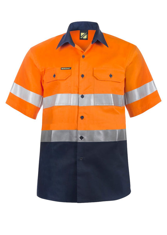 This product is made by Workcraft and distributed by B-Protected. The Hi Vis Short Sleeve Shirt With Tape has the part number of NCC-WS4001