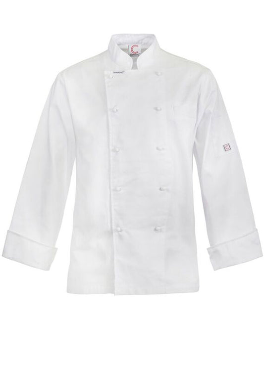 This product is made by ChefsCraft and distributed by B-Protected. The Lightweight Executive Long Sleeve Chefs Jacket has the part number of NCC-CJ048