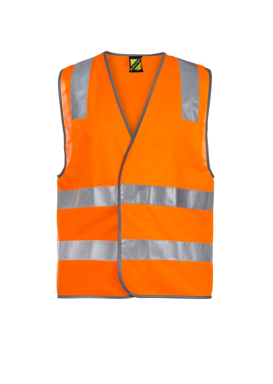 This product is made by Workcraft and distributed by B-Protected. The Adult Hi Vis Vest With Tape has the part number of NCC-WV7001