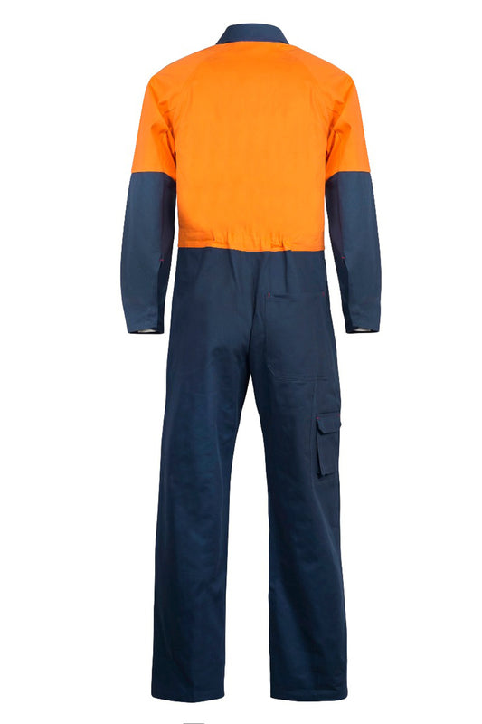 This product is made by Workcraft and distributed by B-Protected. The Hi Vis 310 Gsm Cotton Drill Coveralls has the part number of NCC-WC3051