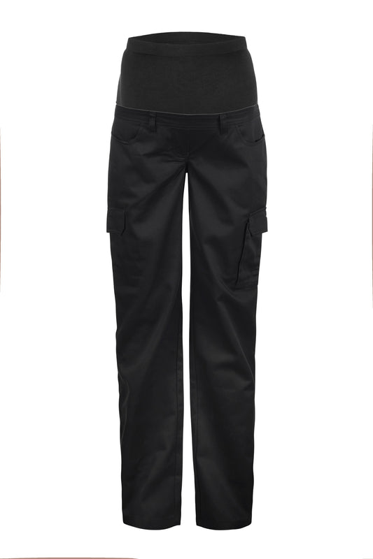 This product is made by Workcraft and distributed by B-Protected. The Ladies Maternity Cargo Trousers has the part number of NCC-WPL081