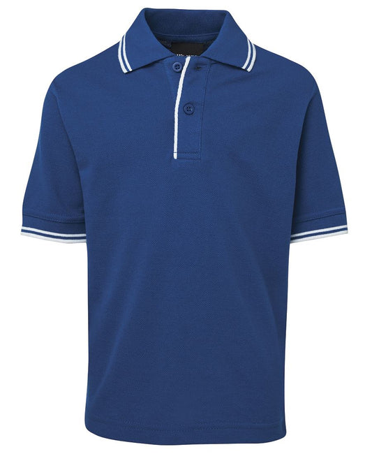 This product is made by JBs Wear and distributed by B-Protected. The Kids Contrast Polo has the part number of JB2KCP