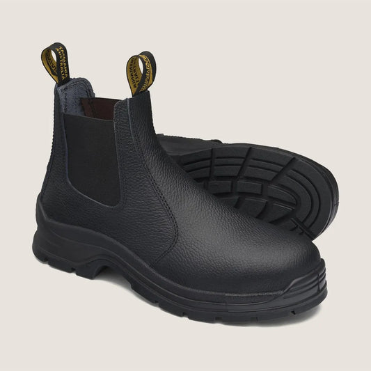 Black Rambler Elastic Side Safety Boots - made by Blundstone