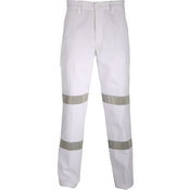 Rta White Pants With Tape - made by DNC