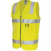 Yellow Cotton Day Night Safety Vest - made by DNC