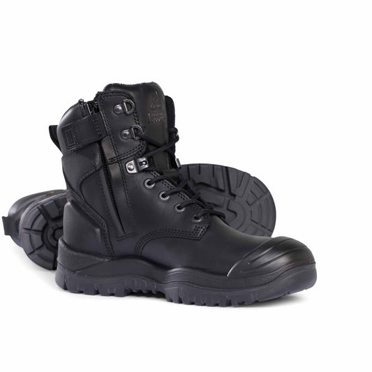 Hileg Zip Lace Up Safety Boot - made by Mongrel