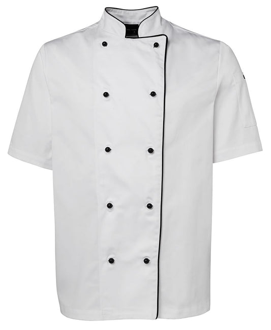 This product is made by JBs Wear and distributed by B-Protected. The Chefs Jacket - Short Sleeve has the part number of JB5CJ2