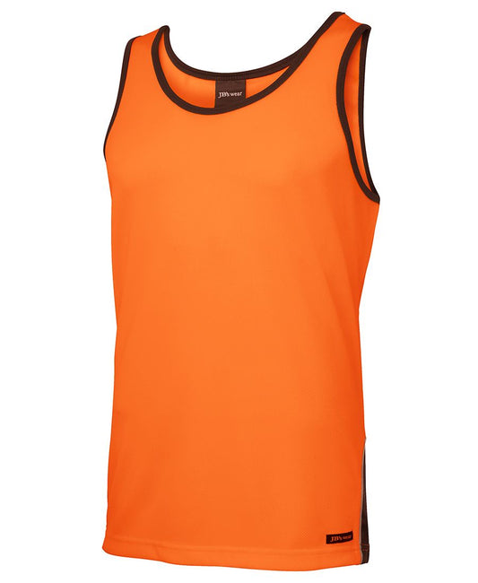 This product is made by JBs Wear and distributed by B-Protected. The Hi Vis Contrast Singlet has the part number of JB6HCS