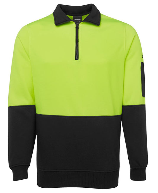 This product is made by JBs Wear and distributed by B-Protected. The Hi Vis Half Zip Windcheater has the part number of JB6HVFH