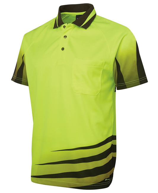 This product is made by JBs Wear and distributed by B-Protected. The Hi Vis Rippa Short Sleeve Polo Shirt has the part number of JB6HVRS