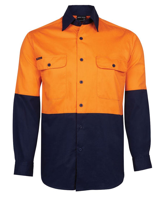 This product is made by JBs Wear and distributed by B-Protected. The Hi Vis Long Sleeve Shirt has the part number of JB6HWSL