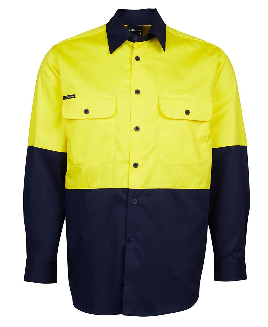 Hi Vis Long Sleeve Shirt - made by JBs Wear