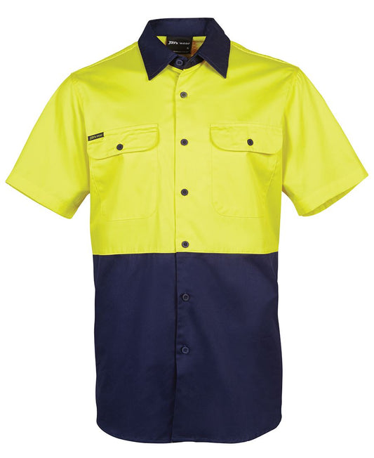 This product is made by JBs Wear and distributed by B-Protected. The Hi Vis Short Sleeve Shirt has the part number of JB6HWSS