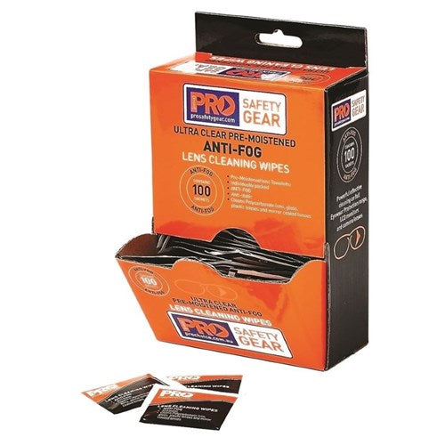 Antifog Lens Wipes Box 100 - made by PRO Choice