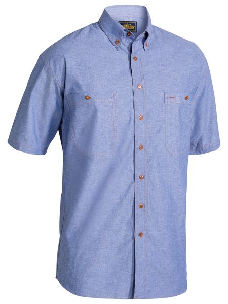 Short Sleeve Chambray Shirt - made by Bisley
