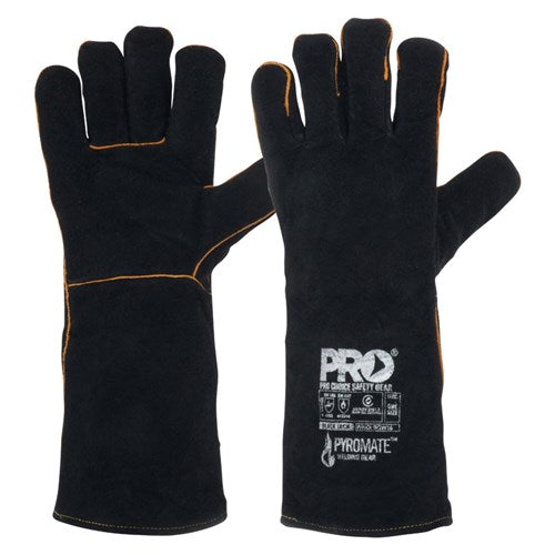 Black Jack Black And Gold Pyromate Gloves - One Size Fits All - made by PRO Choice