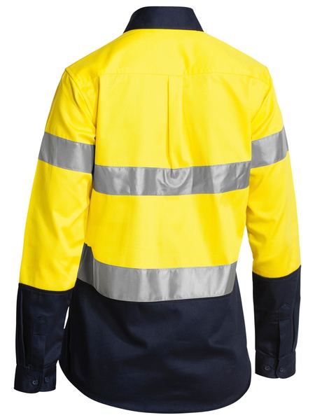 This product is made by Bisley and distributed by B-Protected. The Womens Taped Hi Vis Drill Shirt has the part number of B-BLT6456