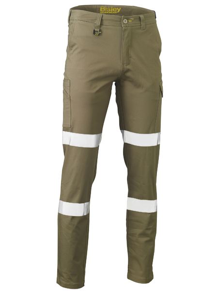Taped Stretch Cotton Drill Cargo Pants - made by Bisley