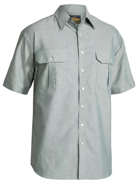 This product is made by Bisley and distributed by B-Protected. The Short Sleeve Oxford Shirt has the part number of B-BS1030