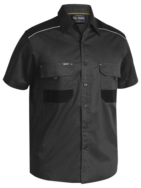 Flx And Move Short Sleeve Stretch Shirt - made by Bisley