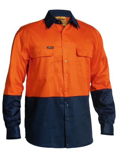 Long Sleeve 2-tone Shirt - made by Bisley