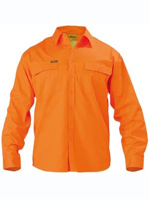 Long Sleeve Hi Vis Drill Shirt - made by Bisley