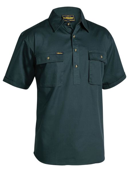This product is made by Bisley and distributed by B-Protected. The Short Sleeve Cargo Drill Shirt has the part number of B-BSC1433