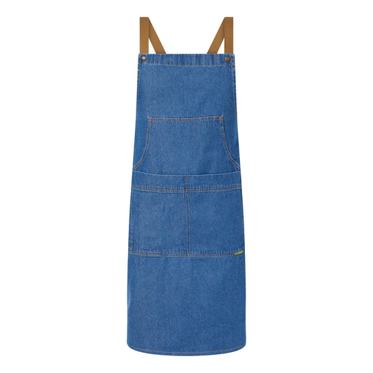 This product is made by ChefsCraft and distributed by B-Protected. The Denim Bib Apron With Pouch Pkt has the part number of NCC-CA033