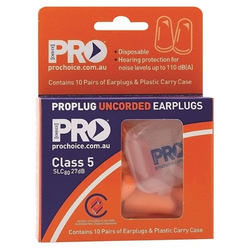 ProBullet Earplugs Uncorded 10 Prs - made by PRO Choice