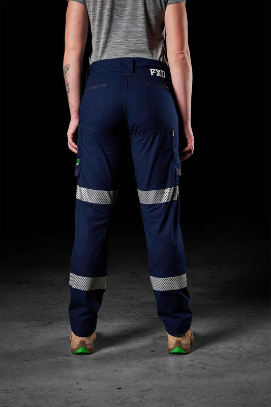 This product is made by FXD Workwear and distributed by B-Protected. The Ladies Ripstop Reflective Stretch Work Pants has the part number of FXDWP7WT
