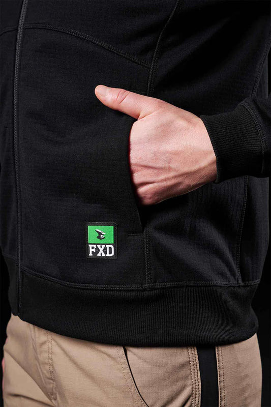 This product is made by FXD Workwear and distributed by B-Protected. The Womens Full Zip 3 Layer Bonded Hoodie has the part number of FXDWF3W