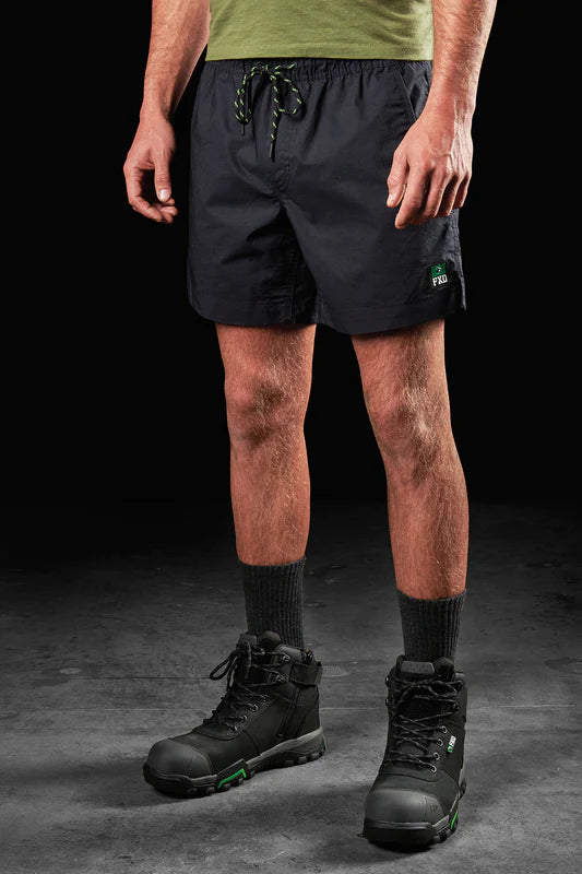 This product is made by FXD Workwear and distributed by B-Protected. The Elastic Waist Work Shorts has the part number of FXDWS4