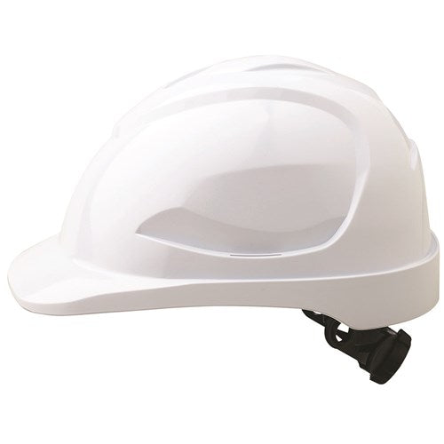 White V9 Unvented Hard Hat With Printed Logo (Min 20) - made by PRO Choice