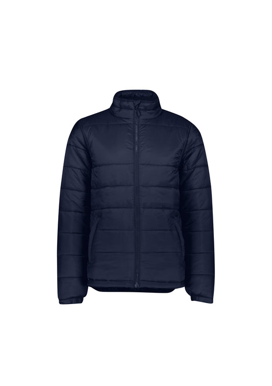 This product is made by Fashion Biz and distributed by B-Protected. The Mens Alpine Puffer Jacket has the part number of BIZJ212M