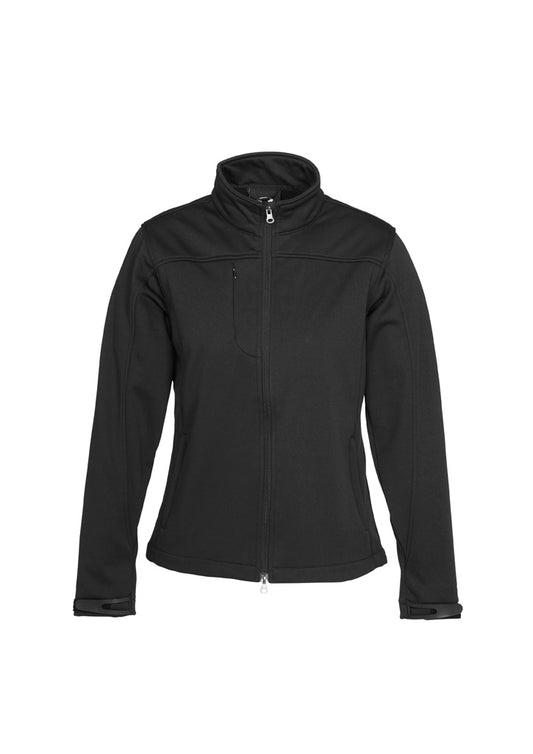 This product is made by Fashion Biz and distributed by B-Protected. The Ladies Biz Tech Jacket has the part number of BIZJ3825
