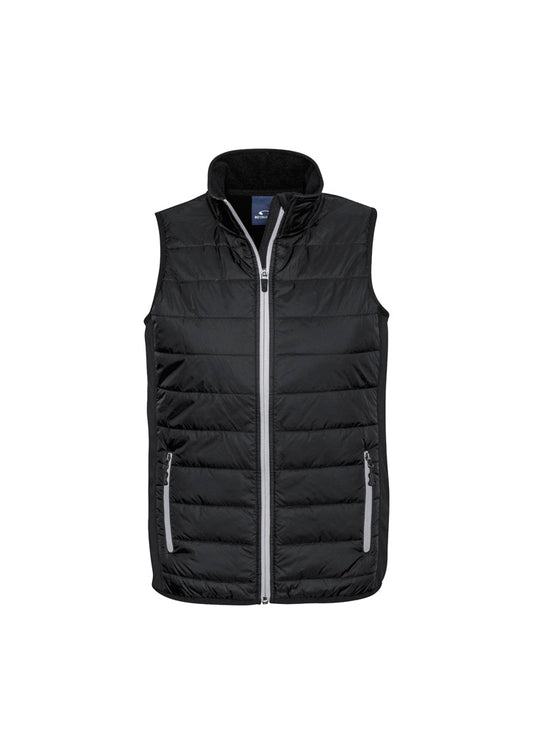 This product is made by Fashion Biz and distributed by B-Protected. The Mens Stealth Tech Puffer Vest has the part number of BIZJ616M
