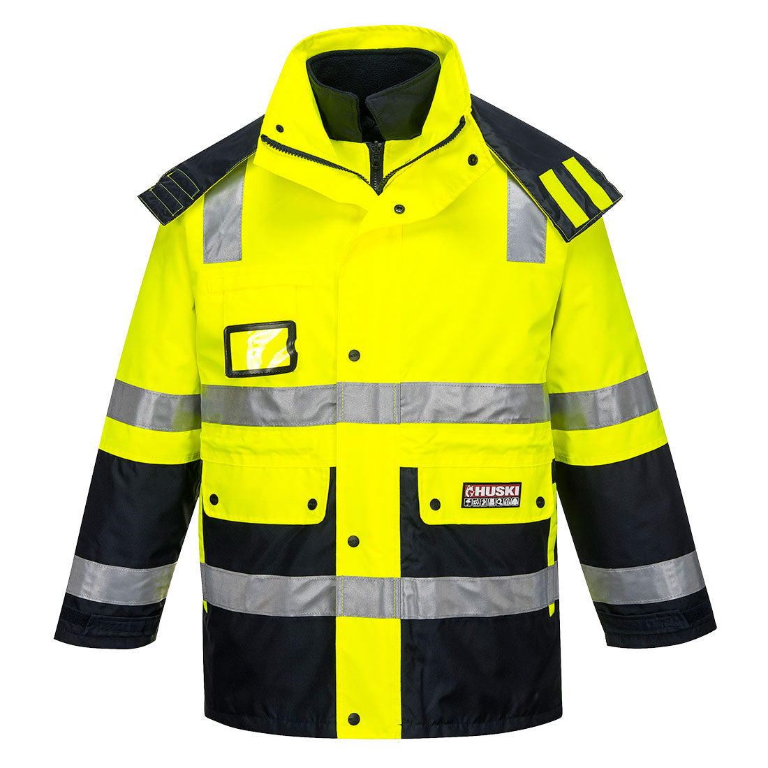 Venture 4 In 1 Hi Vis Jacket - made by Huski