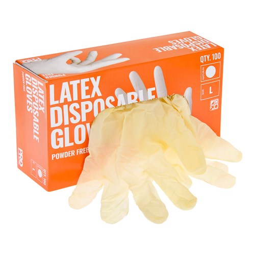 White Powder Free Box 100 Disposable Gloves - made by PRO Choice