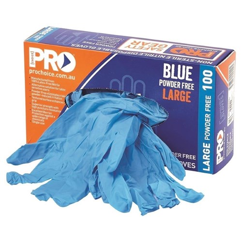 Blue Powder Free Box 100 - made by PRO Choice
