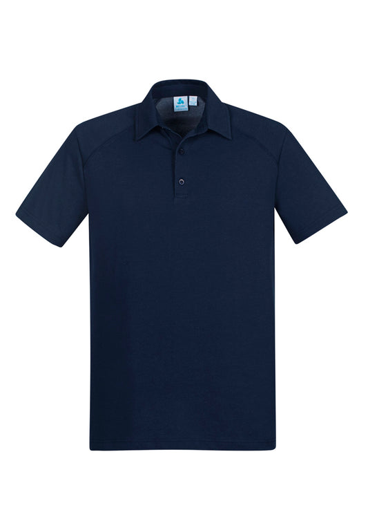 This product is made by Fashion Biz and distributed by B-Protected. The Mens Byron Short Sleeve Polo has the part number of BIZP011MS