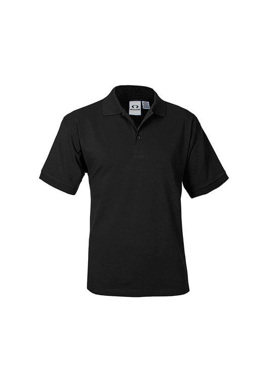 This product is made by Fashion Biz and distributed by B-Protected. The Mens Polo Shirt has the part number of BIZP9000