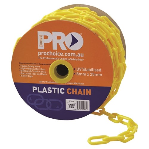 8mm Yellow Chain 25 M - made by PRO Choice