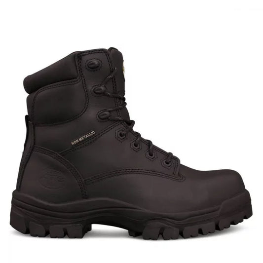 Black Lu Safety Boots - made by Oliver Footwear