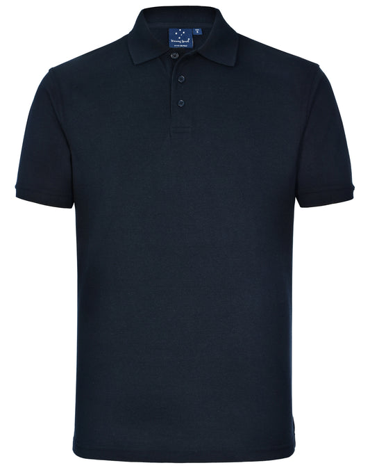 This product is made by AIW and distributed by B-Protected. The Deluxe Tight Pique Short Sleeve Polo has the part number of AIWPS22