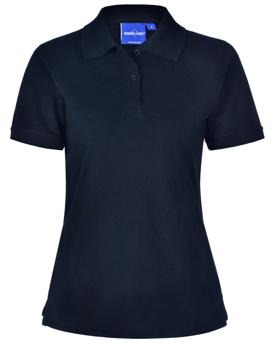This product is made by AIW and distributed by B-Protected. The Deluxe Ladies Short Sleeve Polo Shirt has the part number of AIWPS23