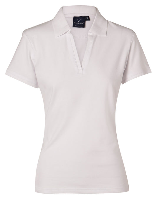 This product is made by AIW and distributed by B-Protected. The Ladies Cotton/elastine Polo has the part number of AIWPS40