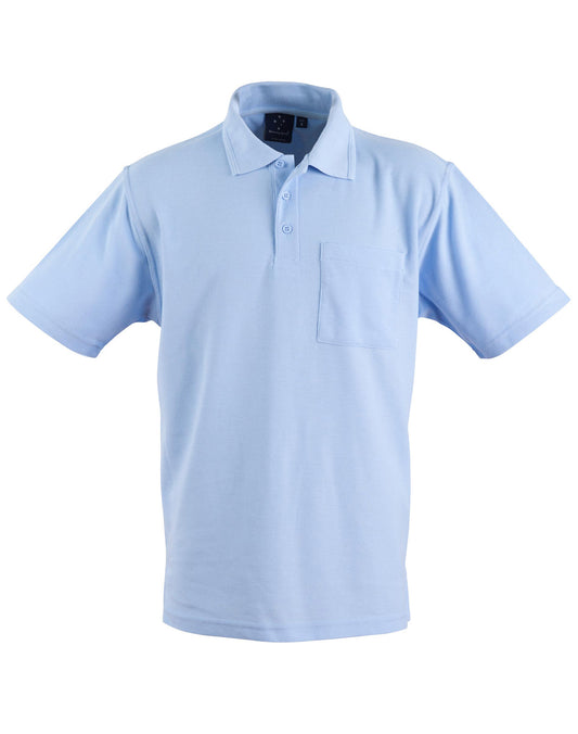 This product is made by AIW and distributed by B-Protected. The Poly/cotton Pocket Polo has the part number of AIWPS41